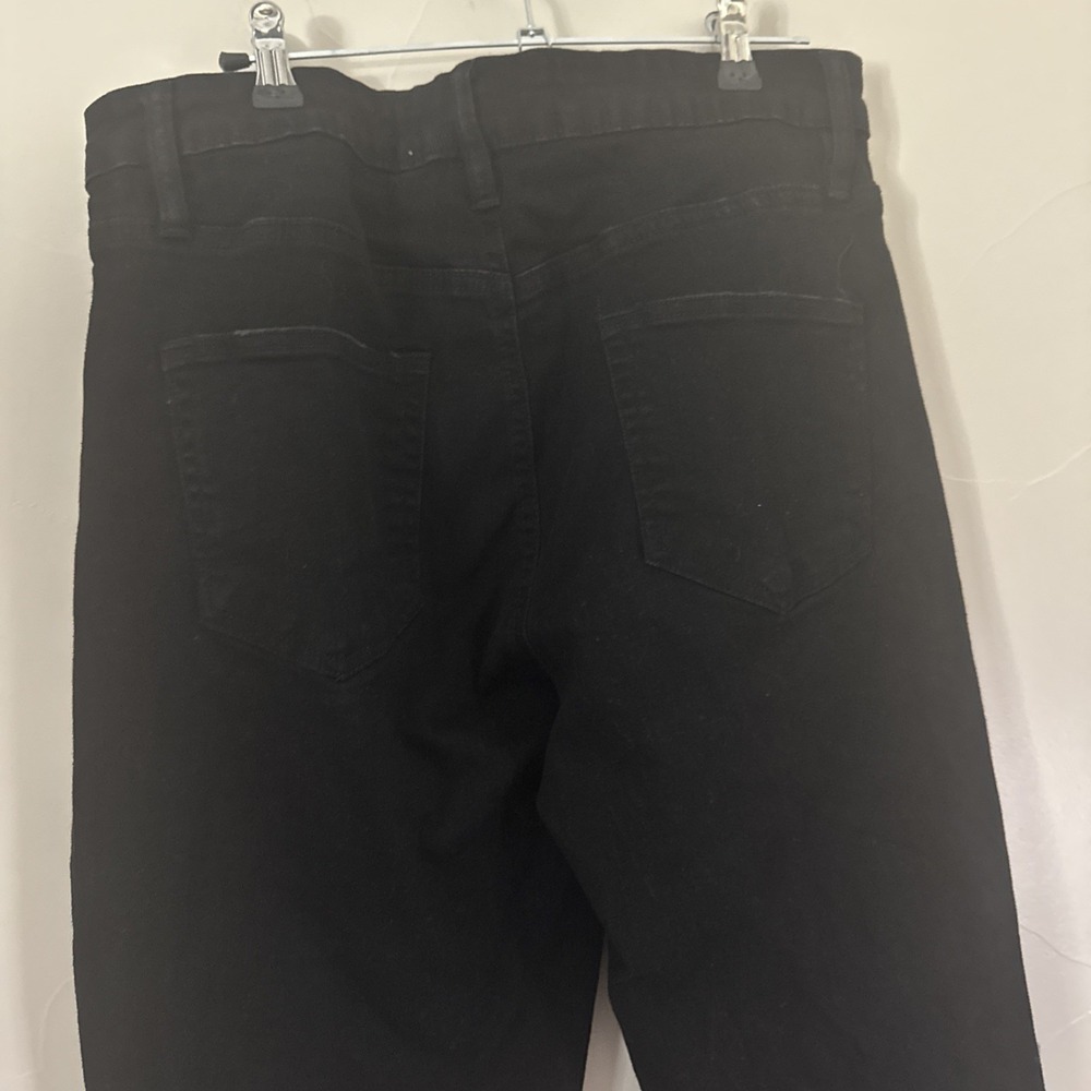 Gauge Men's Black Cargo Moto Jeans 32x28 Multi Pocket Zipper Biker Denim Pants - Picture 9 of 12
